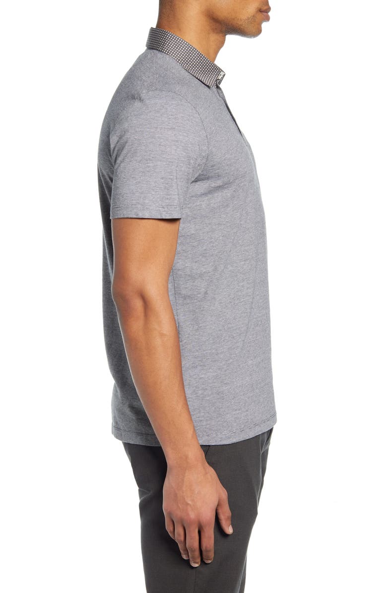 Ted Baker London Gwack Slim Fit Pinstripe Pocket Polo, Alternate, color, 