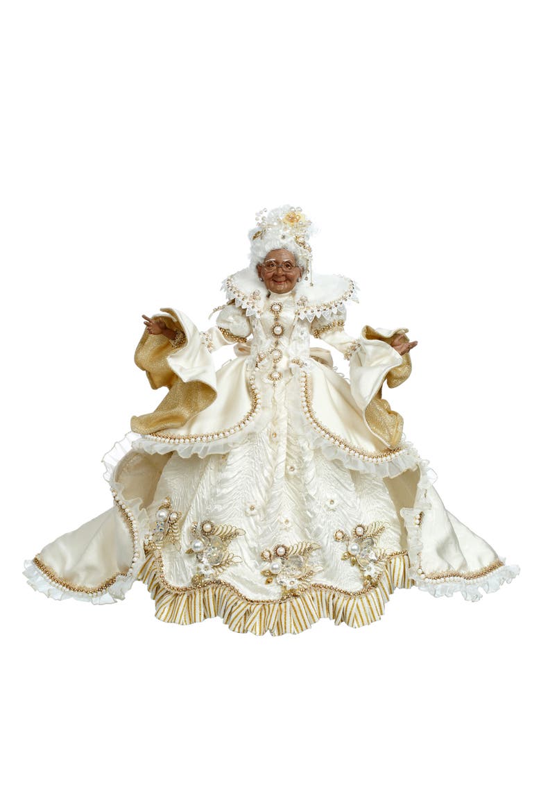 African American Snow and Pearls Mrs. Claus, Main, color, Cream