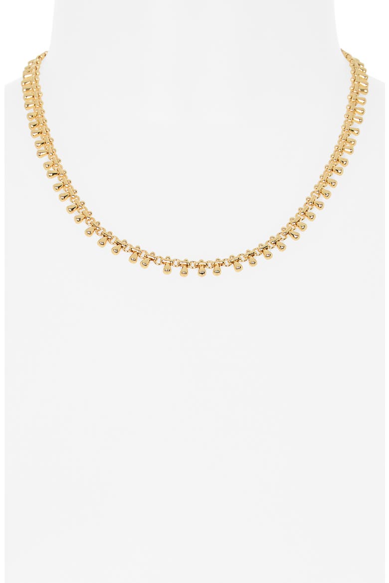 Droplet Collar Necklace, Alternate, color, GOLD