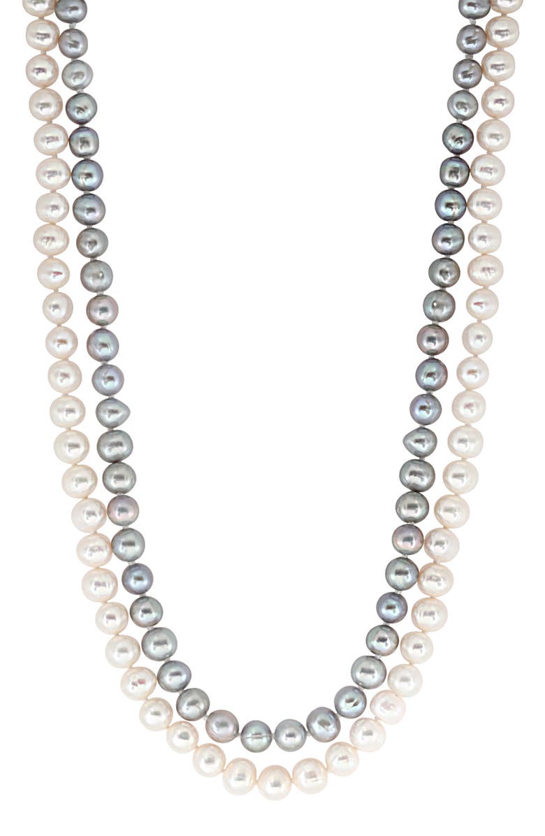 EFFY Pearl Double Strand Necklace, Main, color, White