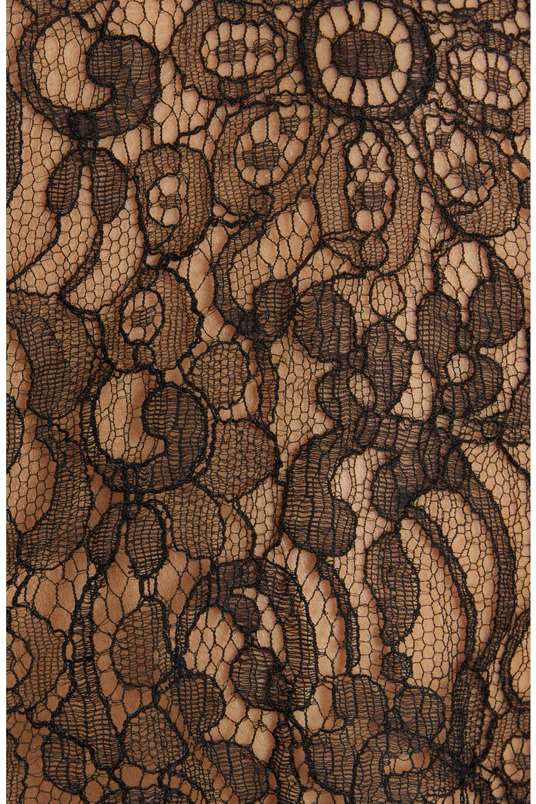 Sheer Lace Top, Alternate, color, BLACK