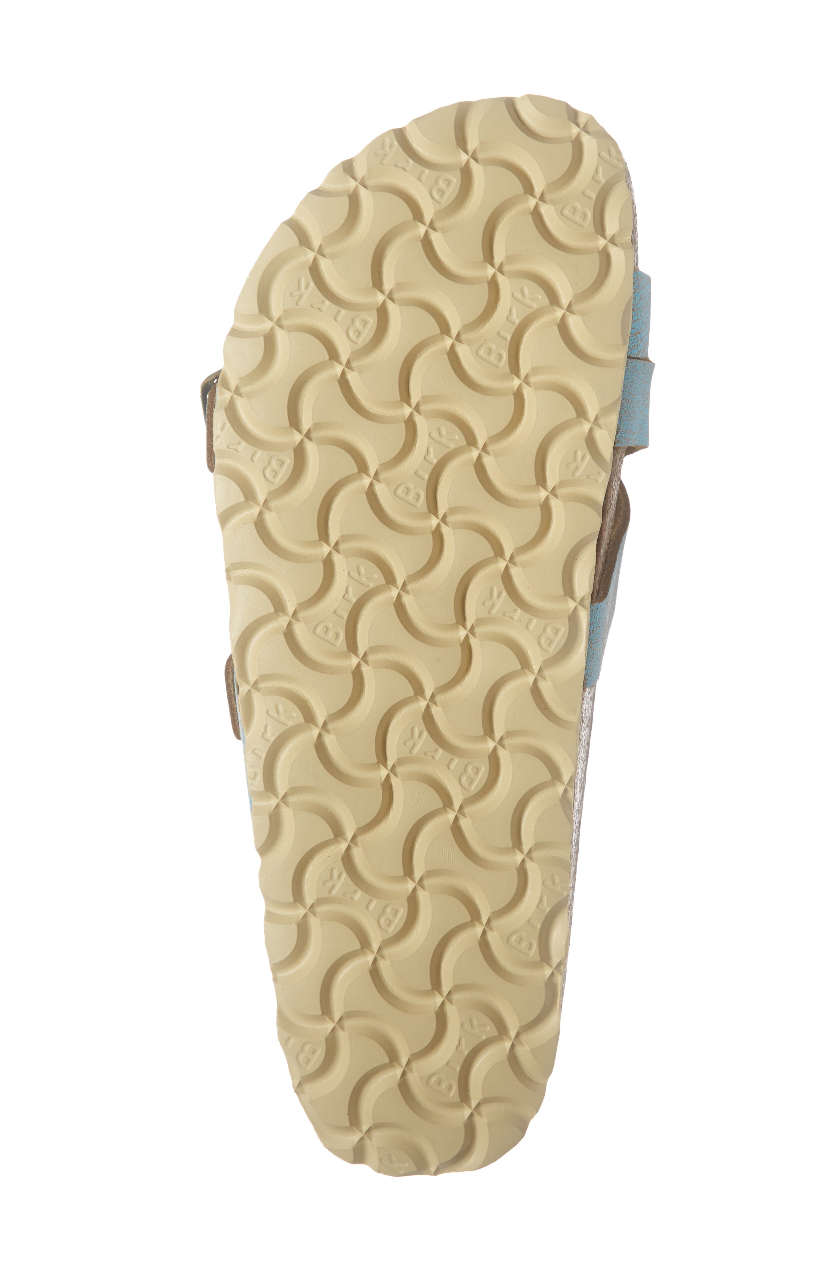 Yao Metallic Slide Sandal, Alternate, color, WASHED METALLIC AQUA LEATHER