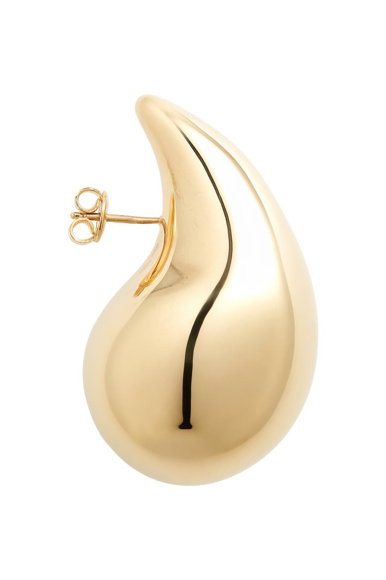 Sterling Silver Teardrop Earrings, Alternate, color, 8120 YELLOW GOLD