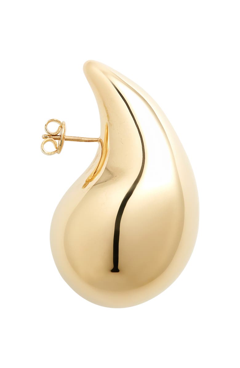 Bottega Veneta Sterling Silver Teardrop Earrings, Alternate, color, 8120 Yellow Gold