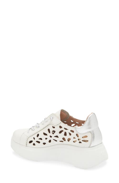 Wonders Perforated Leather Sneaker