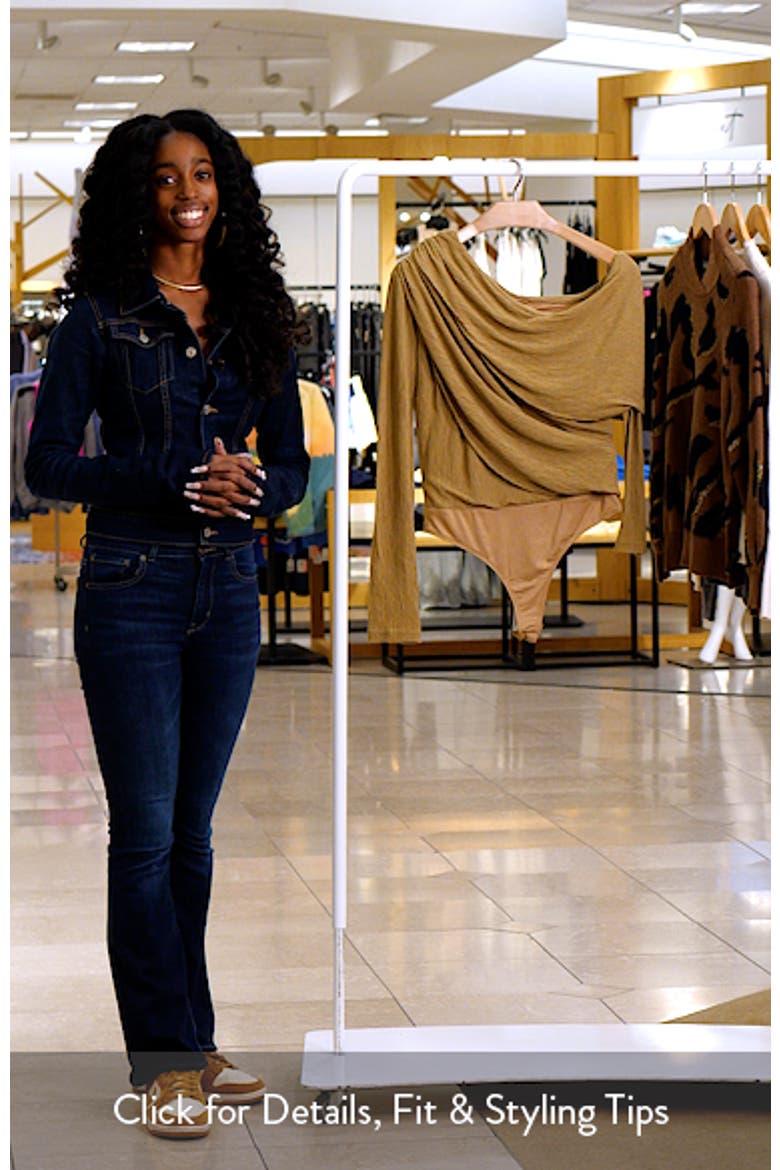 Draped One-Shoulder Bodysuit video