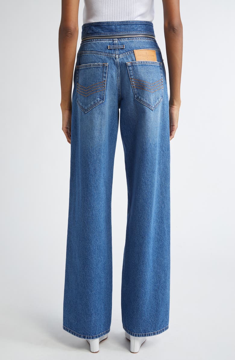 Jean Paul Gaultier The Belted Wide Leg Jeans, Alternate, color, 