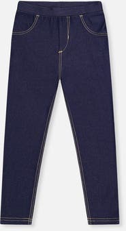 Deux par Deux Denim Look Pull-On Skinny Jeggings