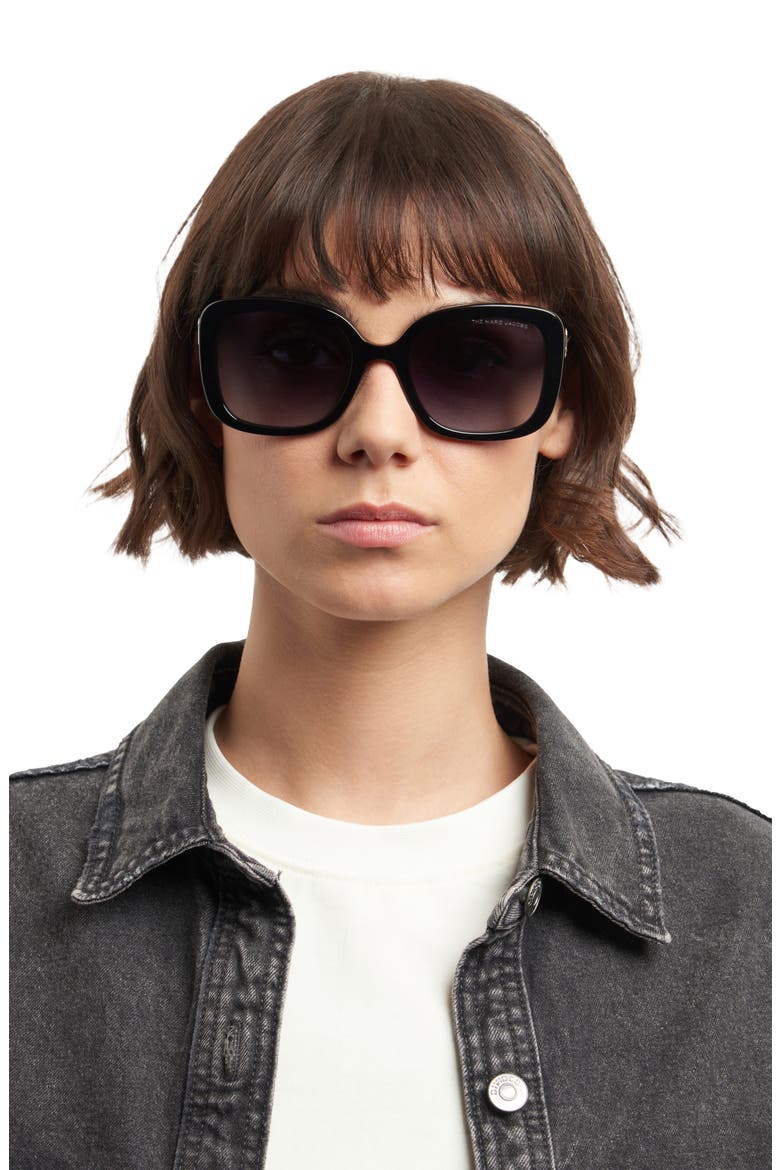 54mm Gradient Square Sunglasses, Alternate, color, 0807-9O