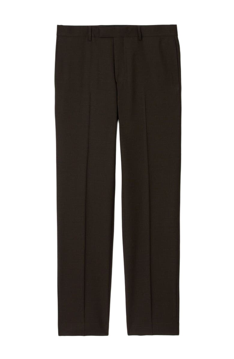 SANDRO Virgin Wool Classic-Fit Trousers, Alternate, color, Chocolate