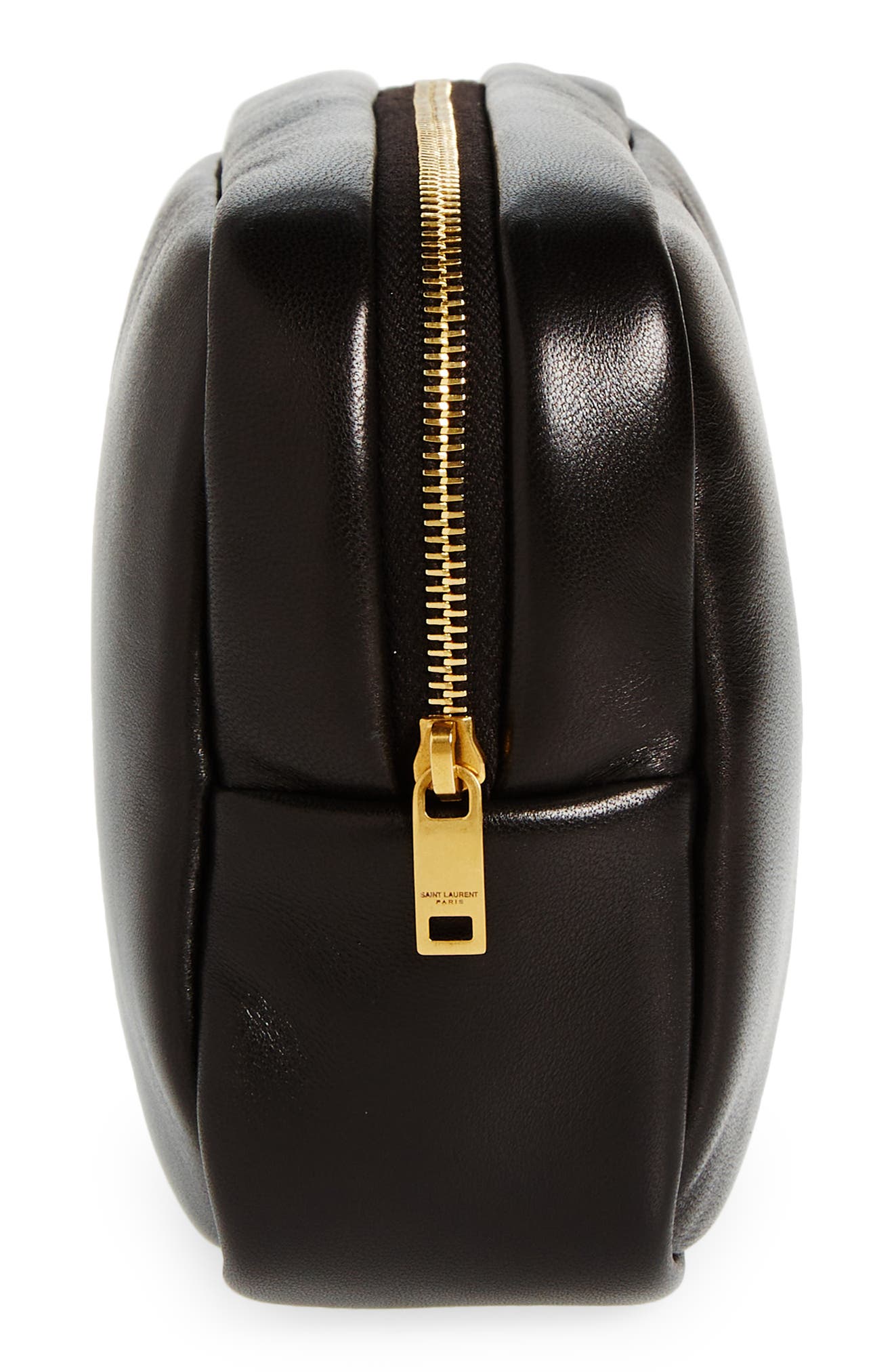 Saint Laurent Cassandre Lambskin Leather Pouch, Alternate, color, 