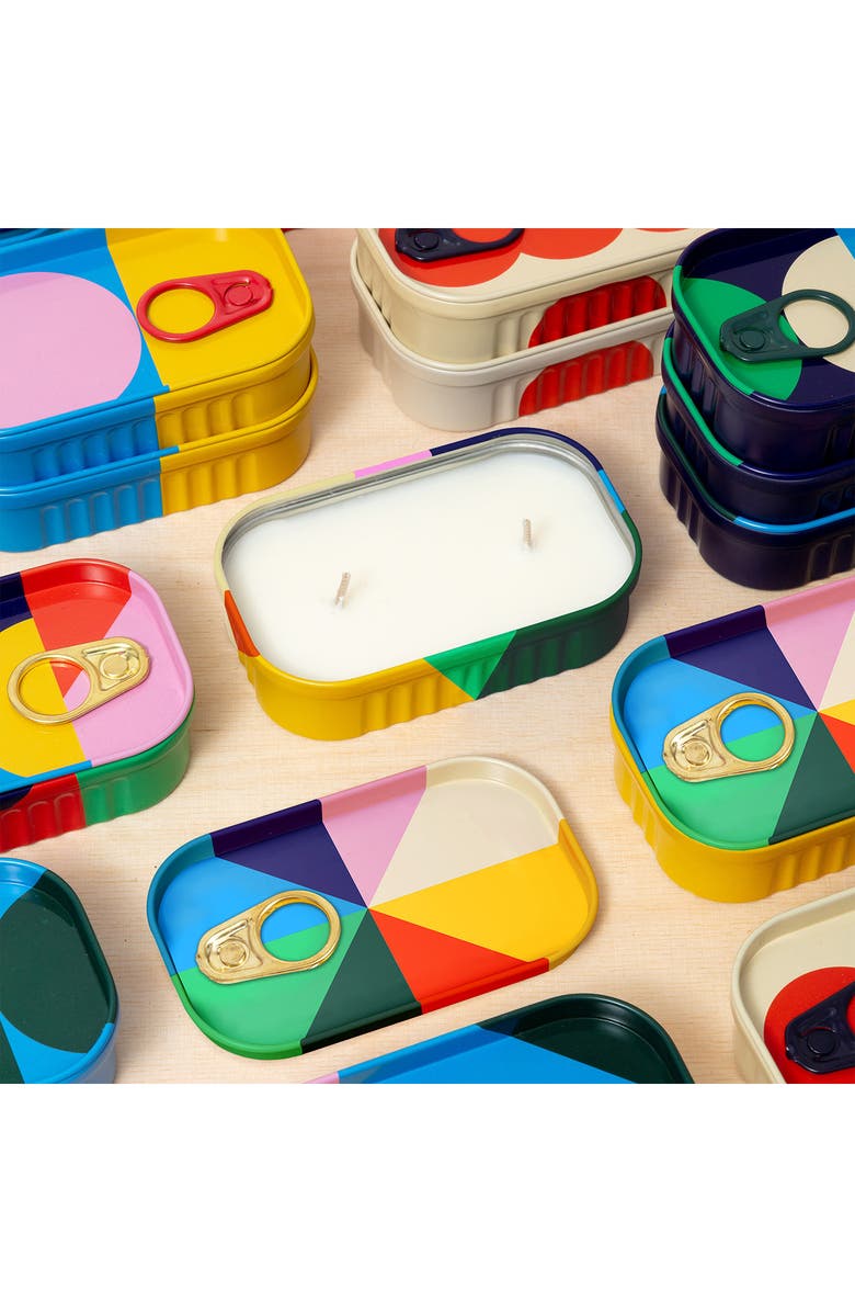 Block Design Season's Greetings Tinned Candle, Alternate, color, Rainbow Multi-Color
