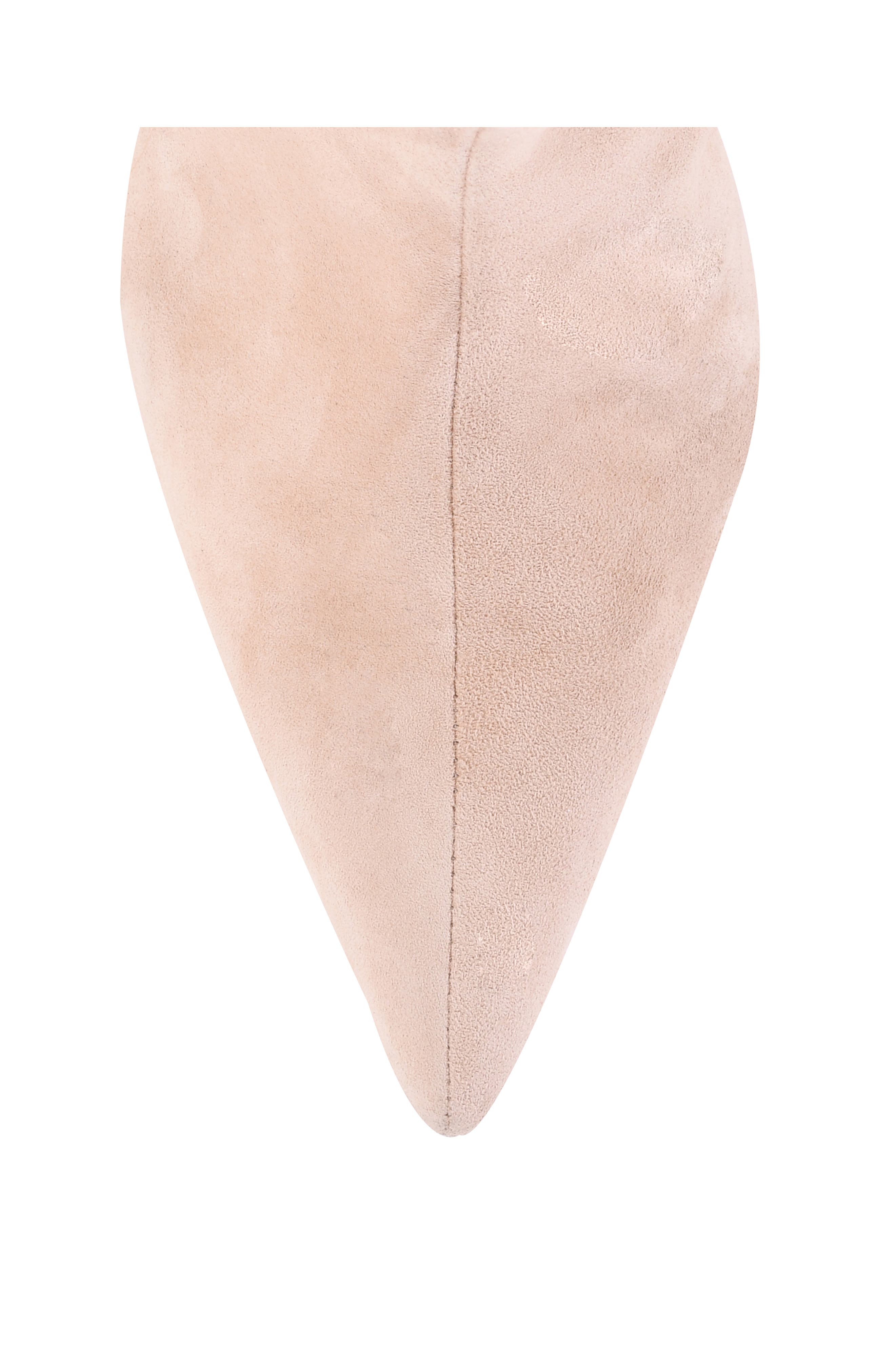 Seychelles Game Changer Pointed Toe Kitten Heel Boot, Alternate, color, Buff Suede