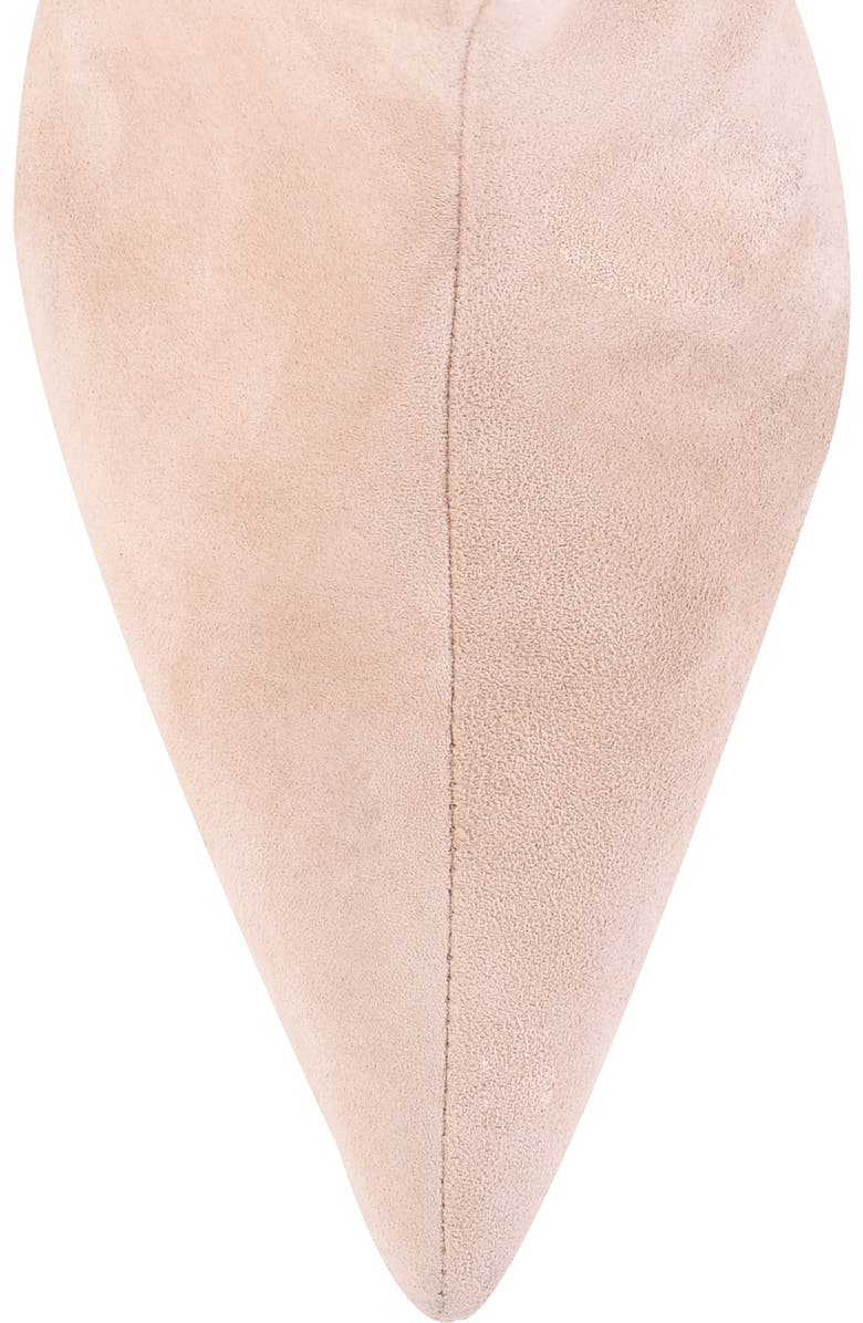 Seychelles Game Changer Pointed Toe Kitten Heel Boot, Alternate, color, Buff Suede