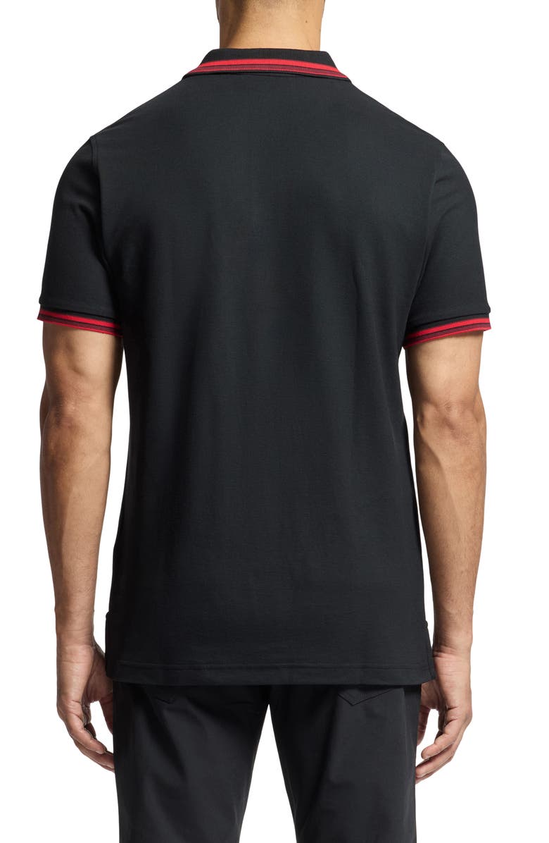 Psycho Bunny Pierce Tipped Piqué Polo, Alternate, color, 