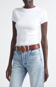 Saint Laurent Cassandre Logo Cotton T-Shirt