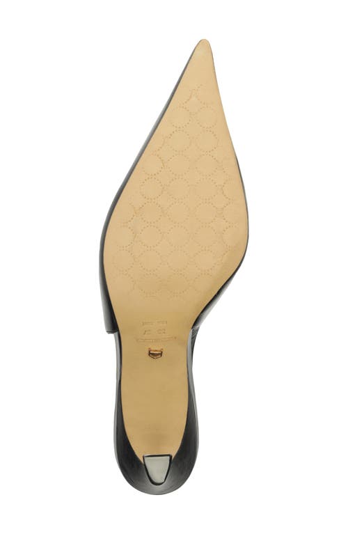 Arezzo Farrah Slingback Pointed Toe Pump In Black