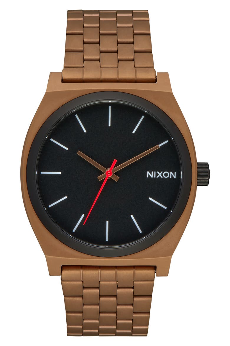 The Time Teller Bracelet Watch, 37mm, Main, color, BRONZE / BLACK