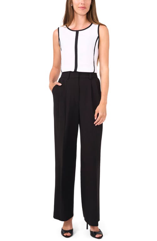 Halogen ® Tipped Sleeveless Top In Bright White