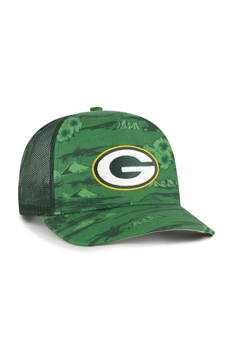 '47 Men's '47  Green Green Bay Packers Fiji Trucker Adjustable Hat, Alternate, color, 