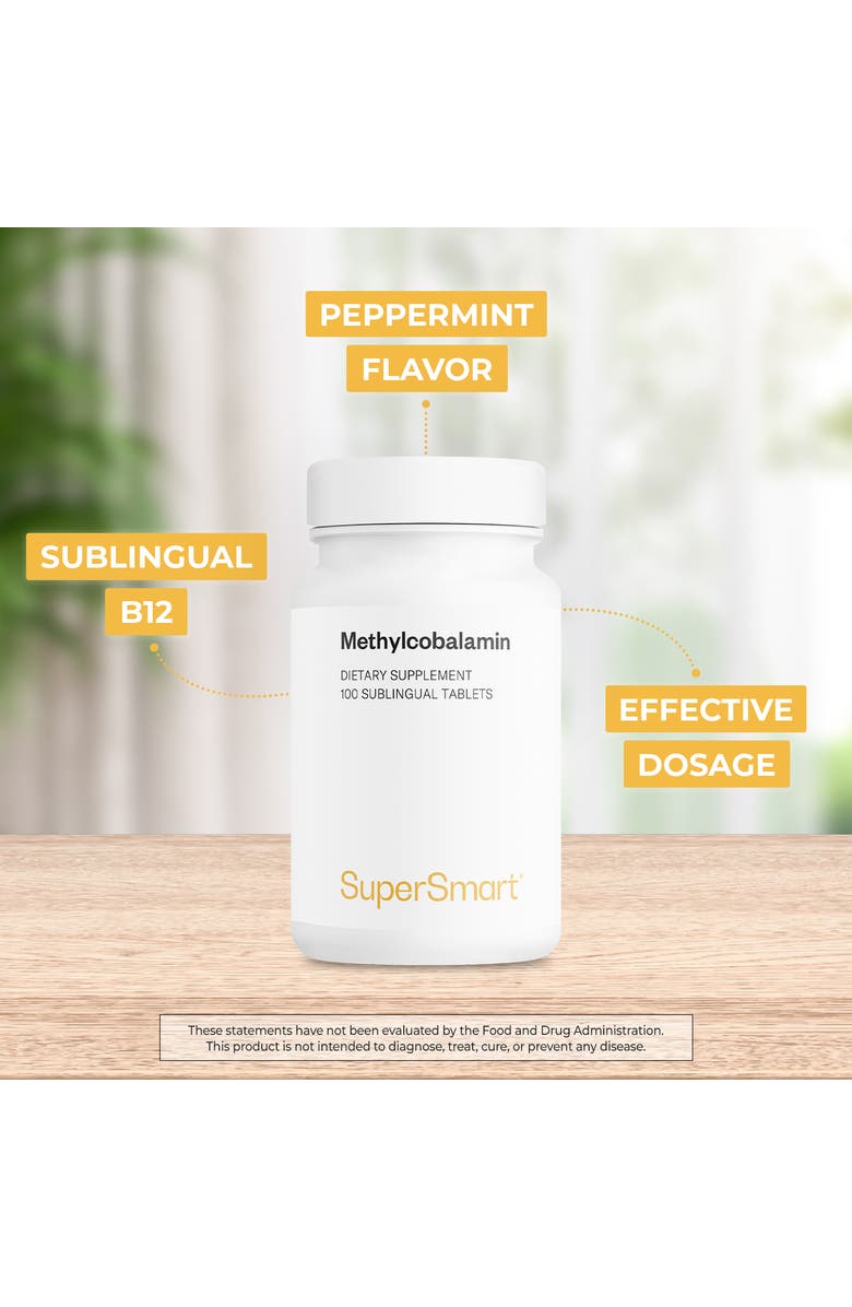 SuperSmart Methylcobalamine B12 1000mcg, Alternate, color, NO COLOR
