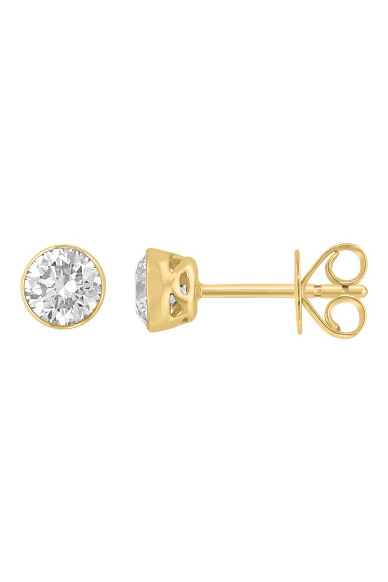 Round Lab Grown Diamond Stud Earrings, Main, color, GOLD