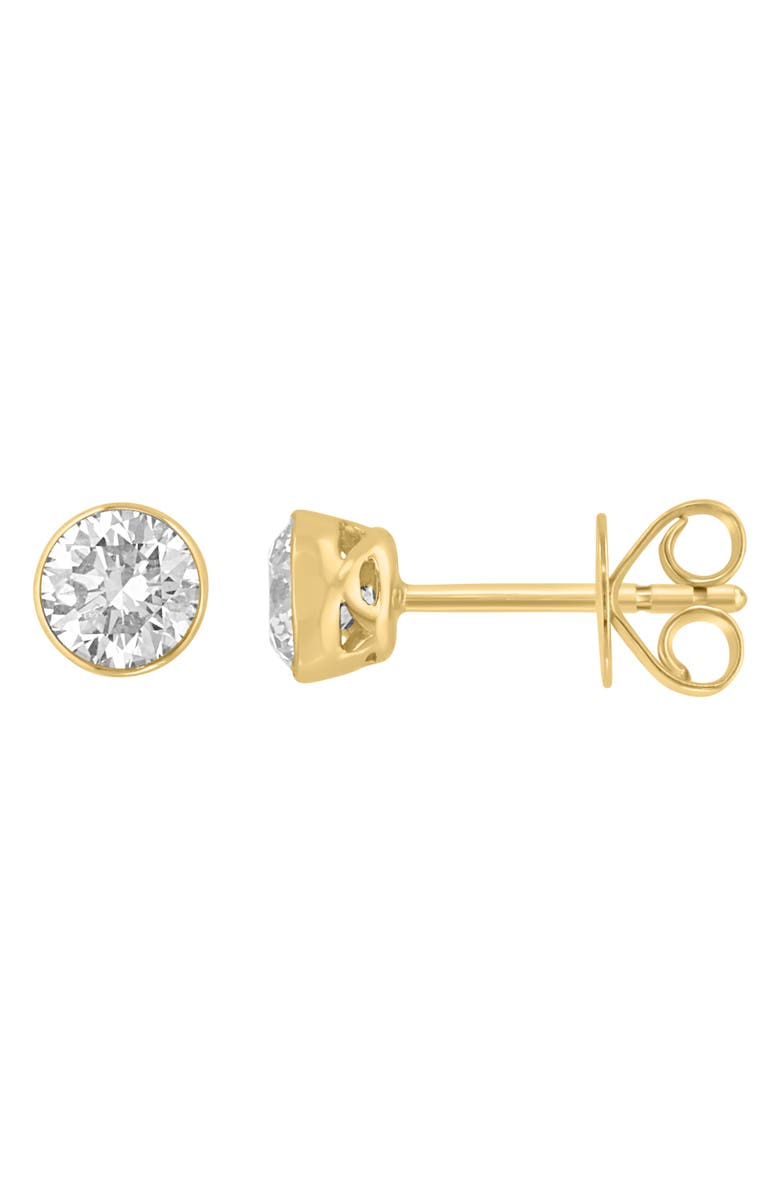 EFFY Round Lab Grown Diamond Stud Earrings, Main, color, Gold
