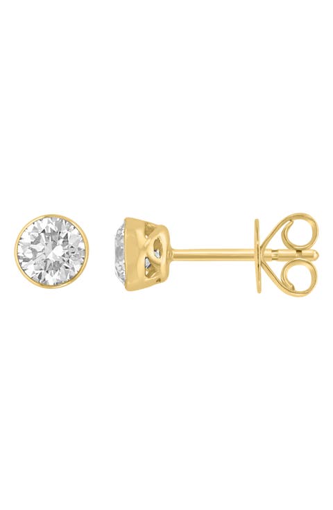 Round Lab Grown Diamond Stud Earrings
