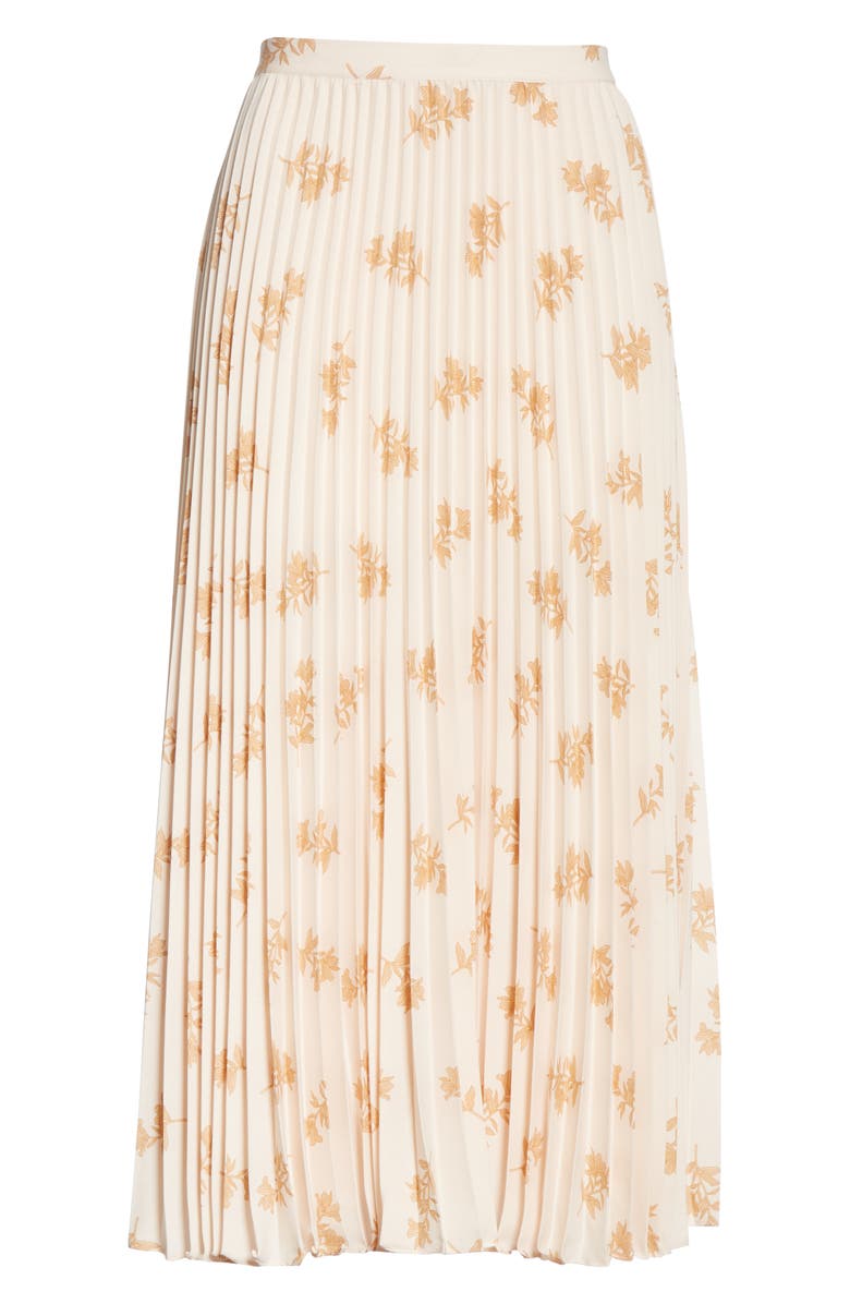 Joie Adeena Floral Pleated Midi Skirt, Alternate, color, 