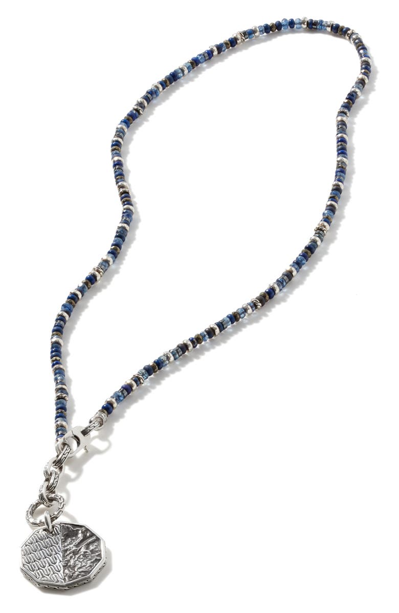 John Hardy Men's Beaded Reversible Pendant Necklace, Main, color,
