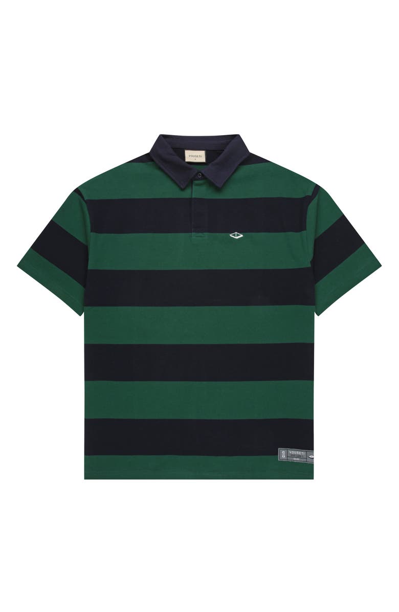 VOUSETI Post Game Stripe Cotton Polo, Main, color, 