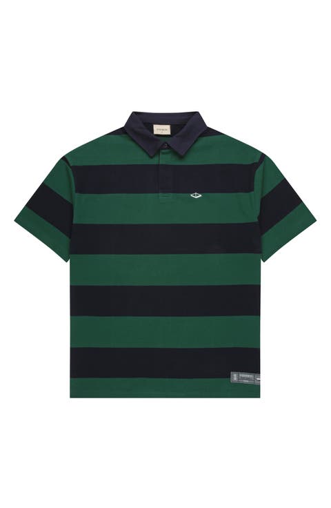 Post Game Stripe Cotton Polo