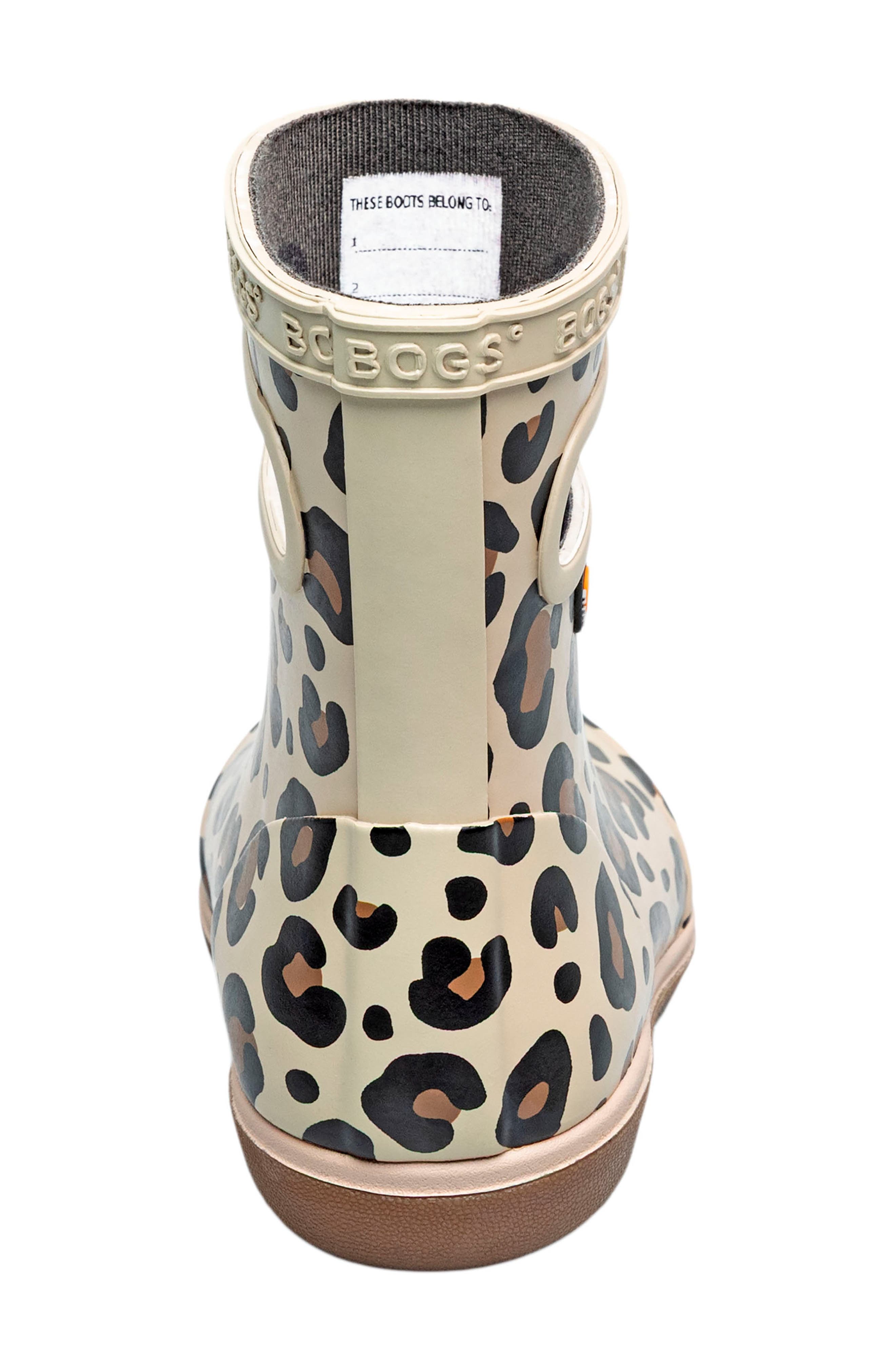 Kids' Skipper II Leopard Rain Boot, Alternate, color, TAUPE MULTI