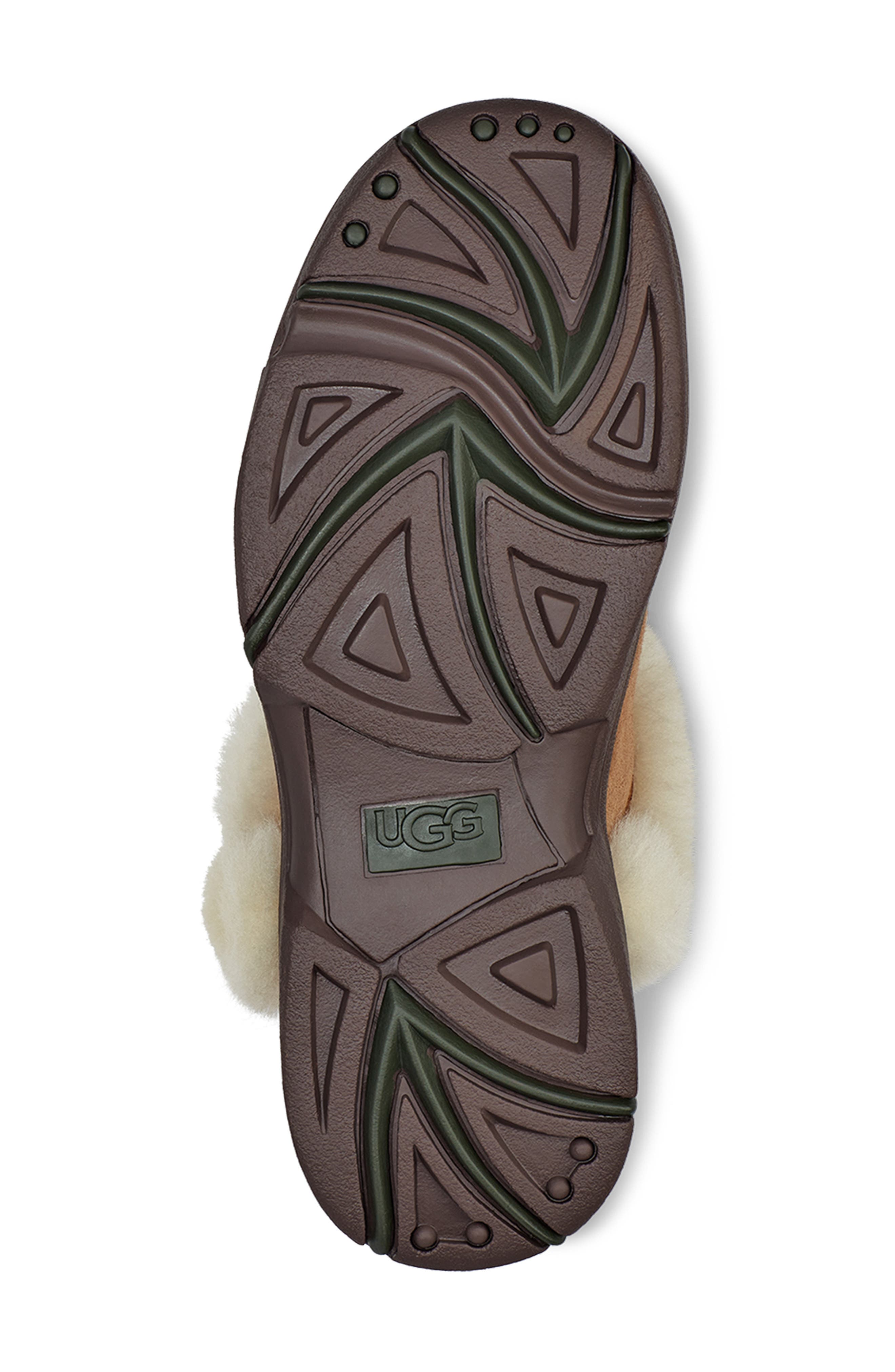 Sunburst Mini Genuine Shearling Bootie, Alternate, color, CHE