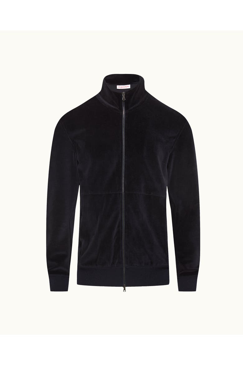 Cassian Velour Classic-Fit Sweatshirt, Alternate, color, NIGHT IRIS