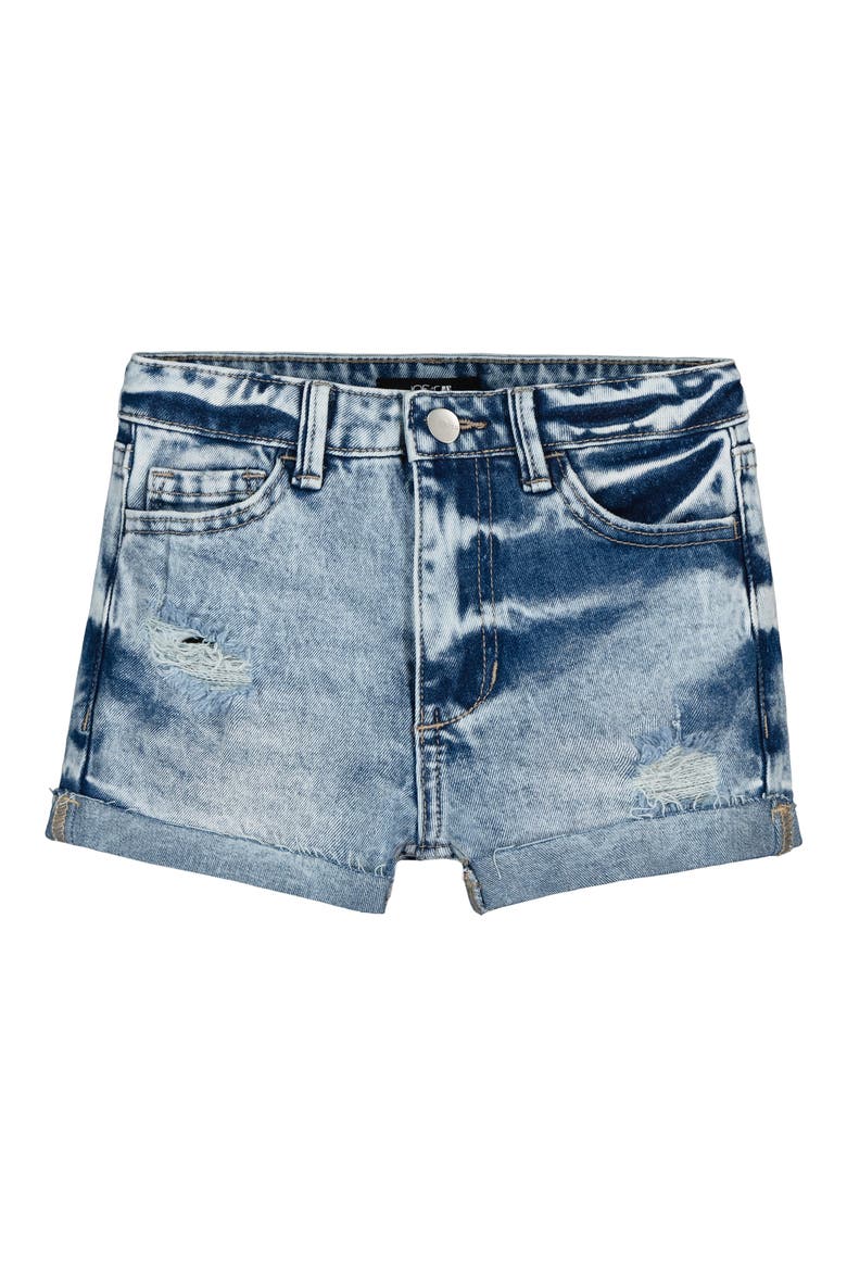 Kids' Rip & Repair Cutoff Denim Shorts, Main, color, BLEACH WASH