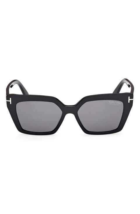 Winona 53mm Polarized Cat Eye Sunglasses