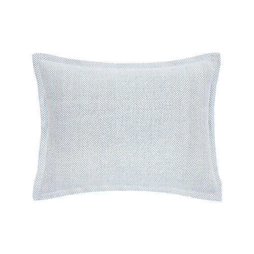 Elisabeth York Torin Fog Cotton Standard Sham In Blue