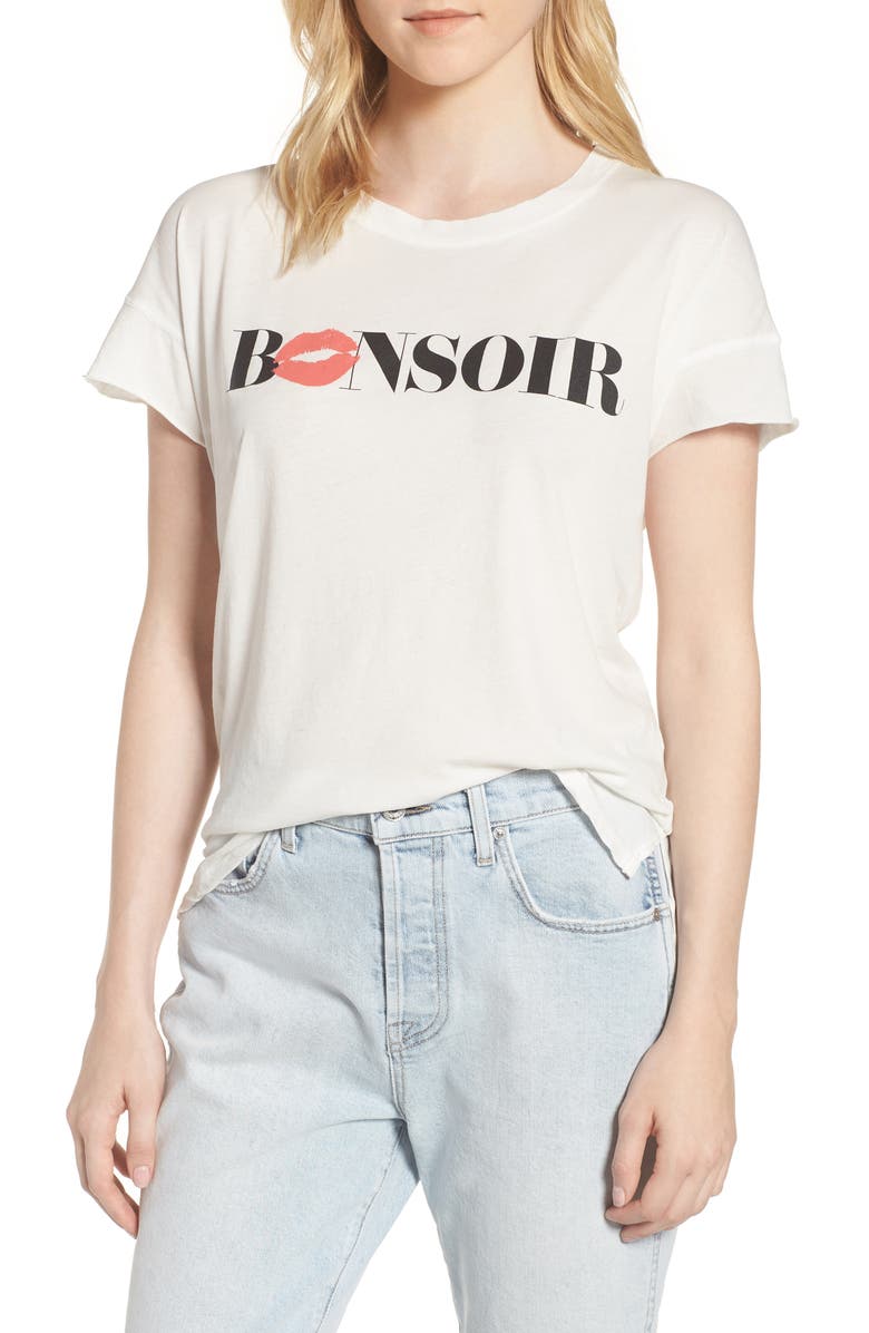 Junk Food Bonsoir Tee, Main, color,