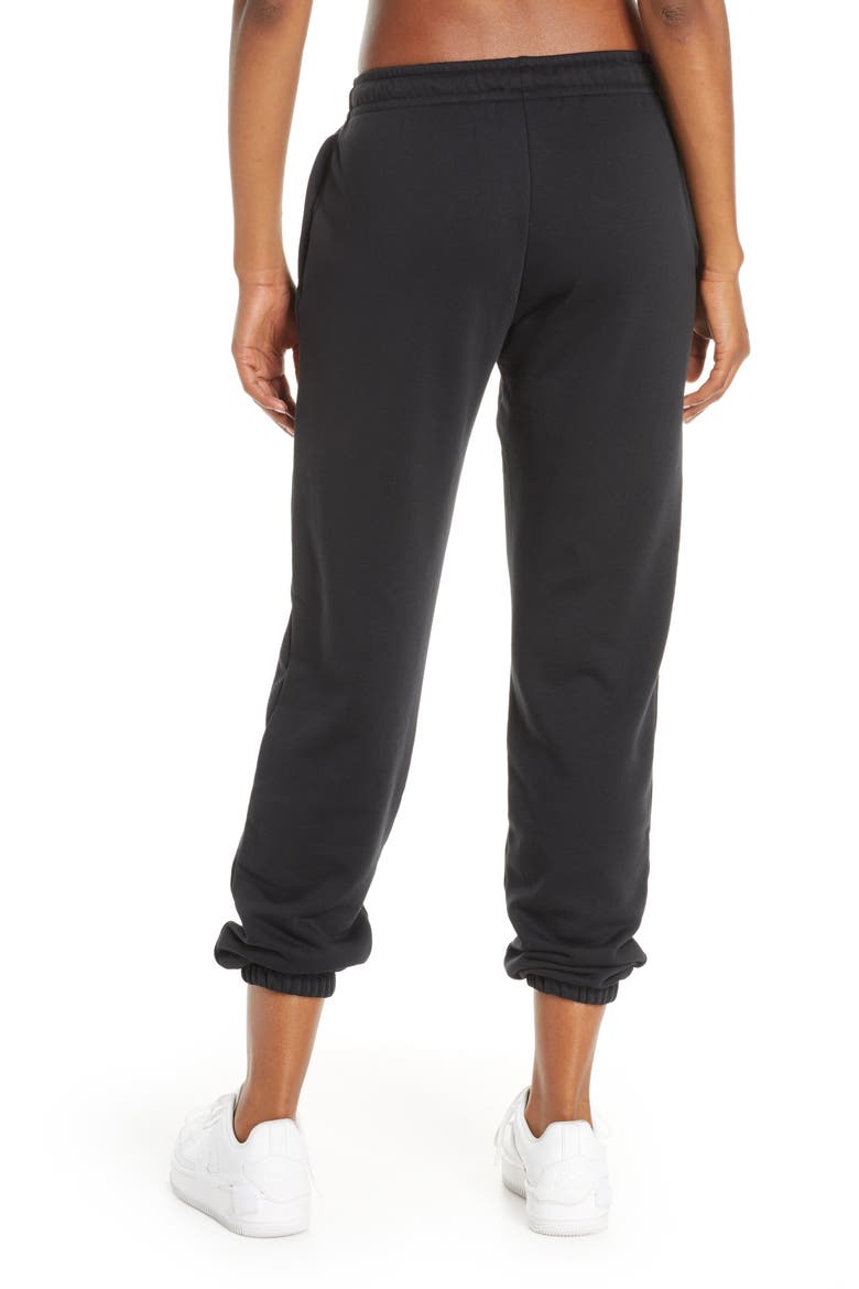 Sportswear Essential Fleece Pants, Alternate, color, BLACK/ WHITE