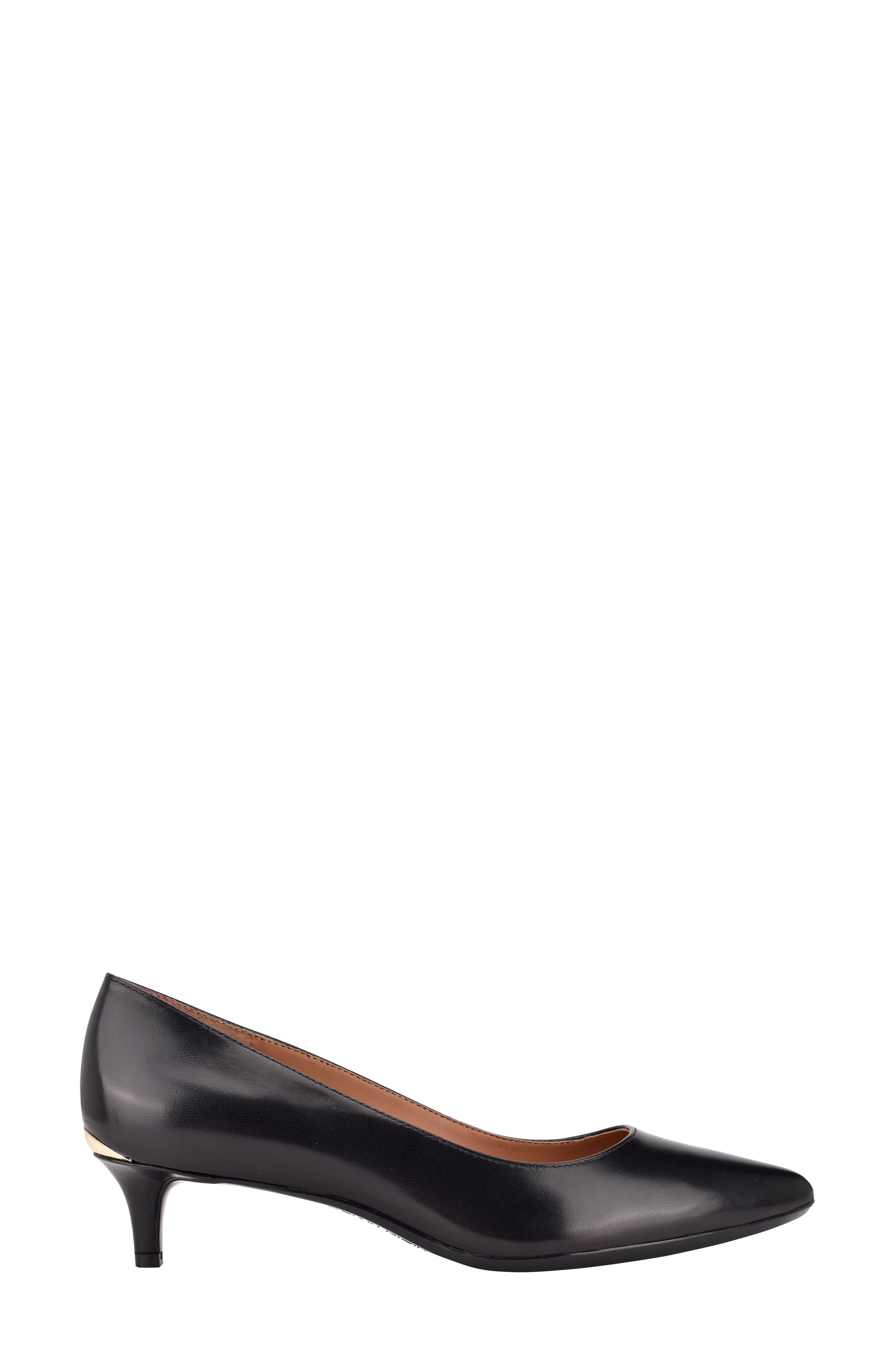 Gabrianna Kitten Heel Pump, Alternate, color, BLACK LEATHER