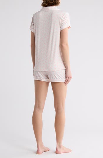 Dixie Short Sleeve Button-Up Shirt & Shorts Pajamas