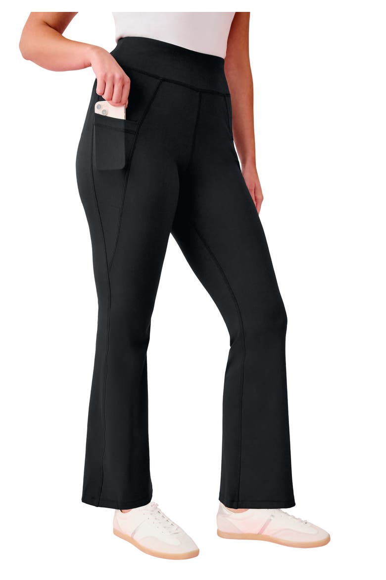 Soft Sculpt Side Pocket Yoga Pants, Main, color, BLACK