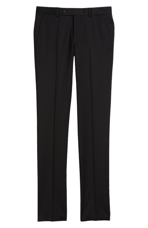 Allsaints Myk Cropped Trousers With Satin Detail In Black
