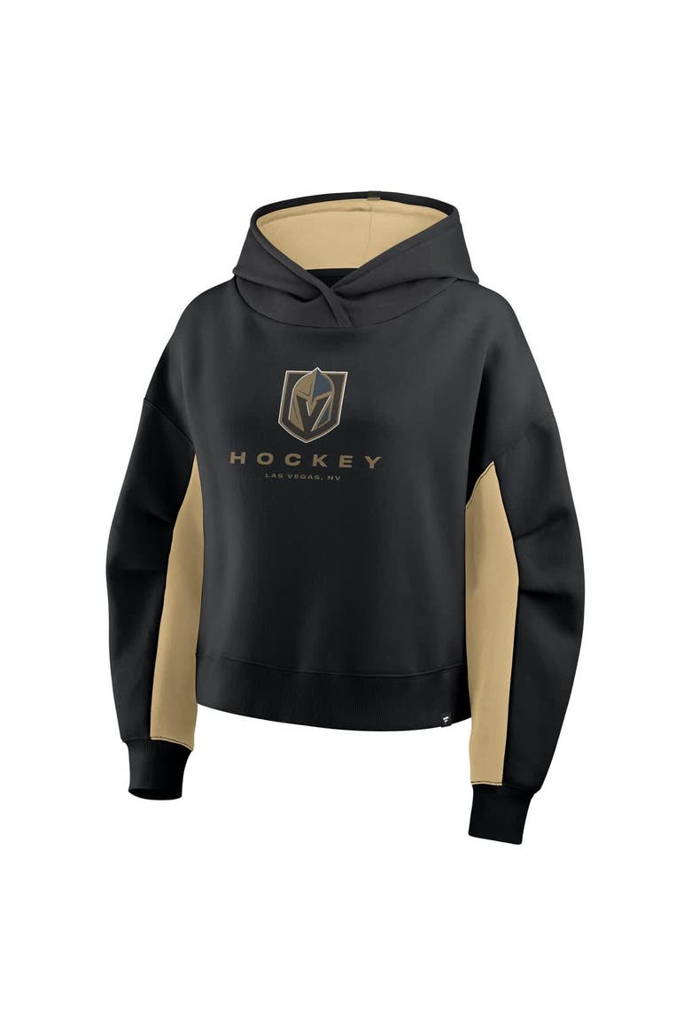 Women's Fanatics Black Vegas Golden Knights Back Check Boxy Hoodie, Alternate, color, Black