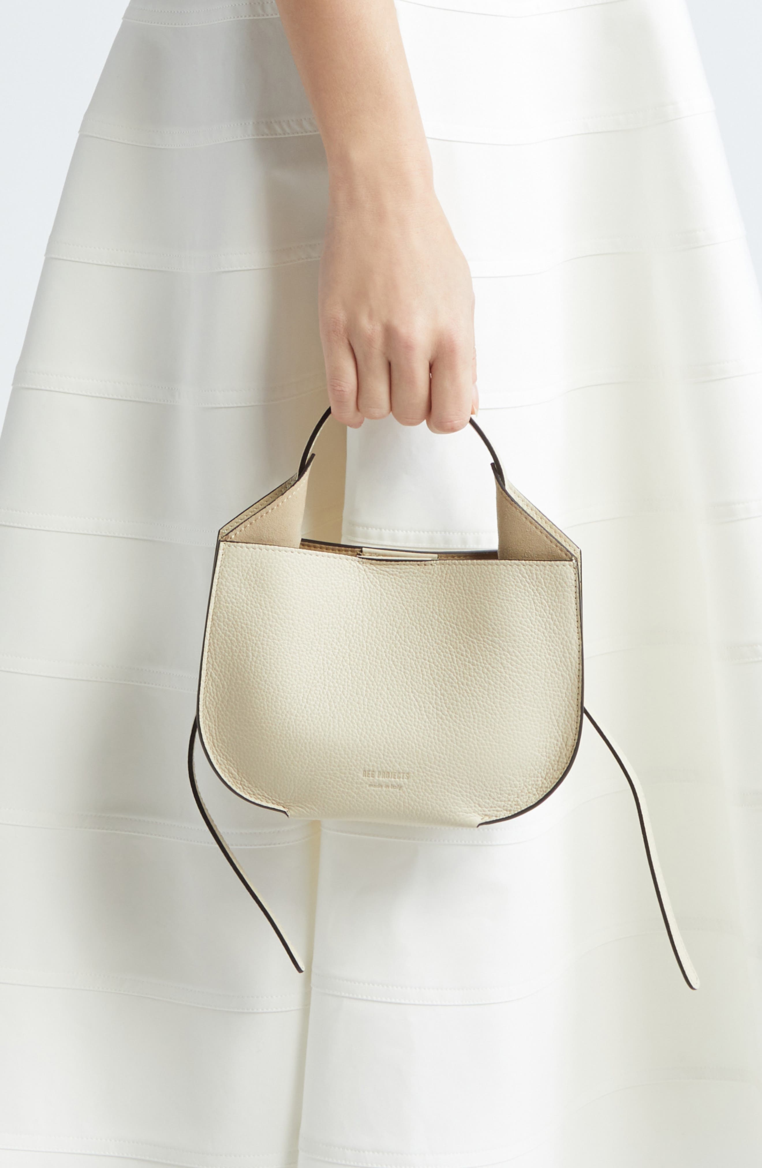 Ree Projects Mini Helene Leather Hobo Bag, Alternate, color, 