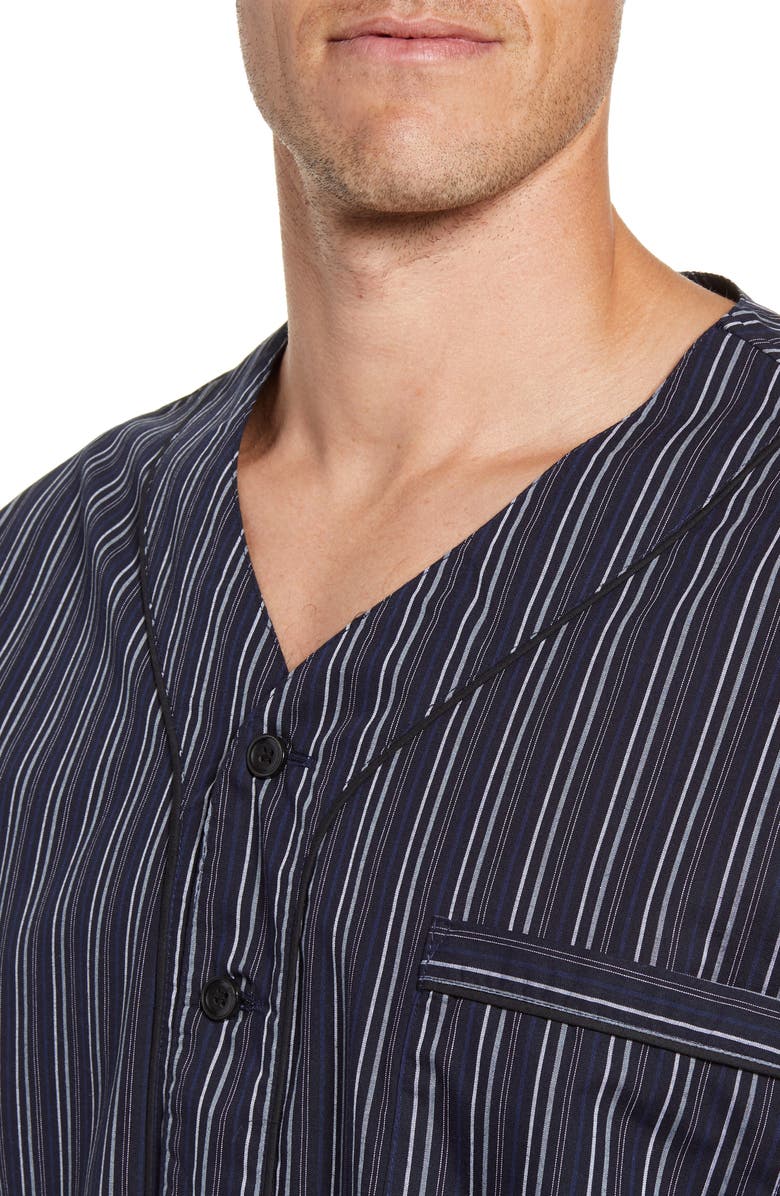 Majestic International Bar Blues Cotton Blend Nightshirt, Alternate, color, 