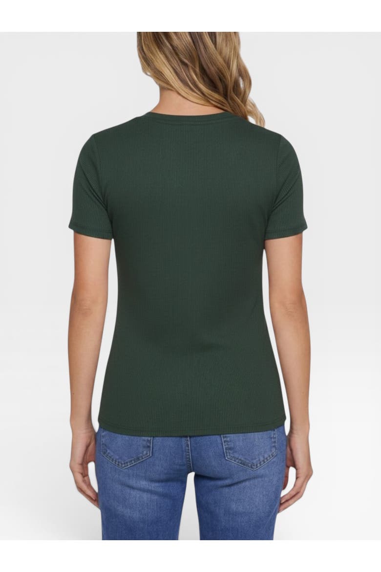 Crew Neck Cross Over Nursing Short Sleeve Top, Alternate, color, Deep Depths