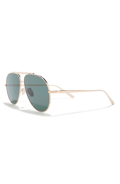 Diff Denver 61mm Aviator Sunglasses In Gold
