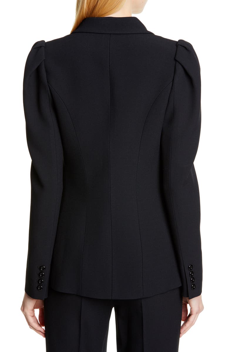 Michael Kors Collection Puff Sleeve Blazer, Alternate, color, 